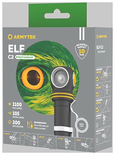 Фотографии Armytek Elf C2 USB-C (теплый белый)