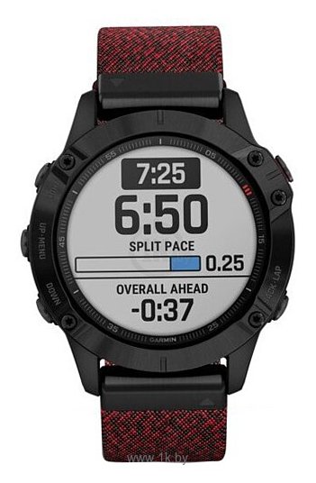 Фотографии Garmin Fenix 6 Sapphire DLC с нейлоновым ремешком