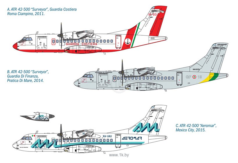 Фотографии Italeri 1801 Двухмоторный турбовинтовой самолет ATR 42-500