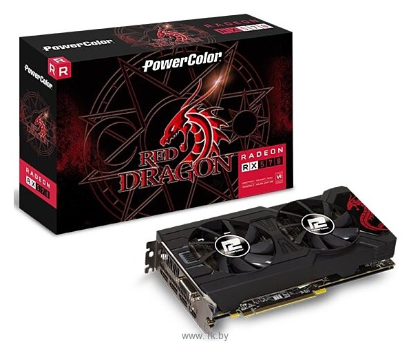 Фотографии PowerColor Red Dragon Radeon RX 570 8GB (AXRX 570 8GBD5-3DHD/OC)