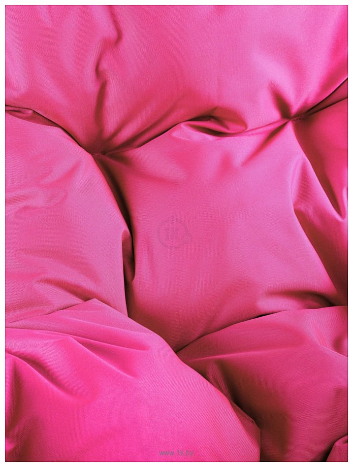 Фотографии M-Group Капля Лори 11530108 (белый ротанг/розовая подушка)