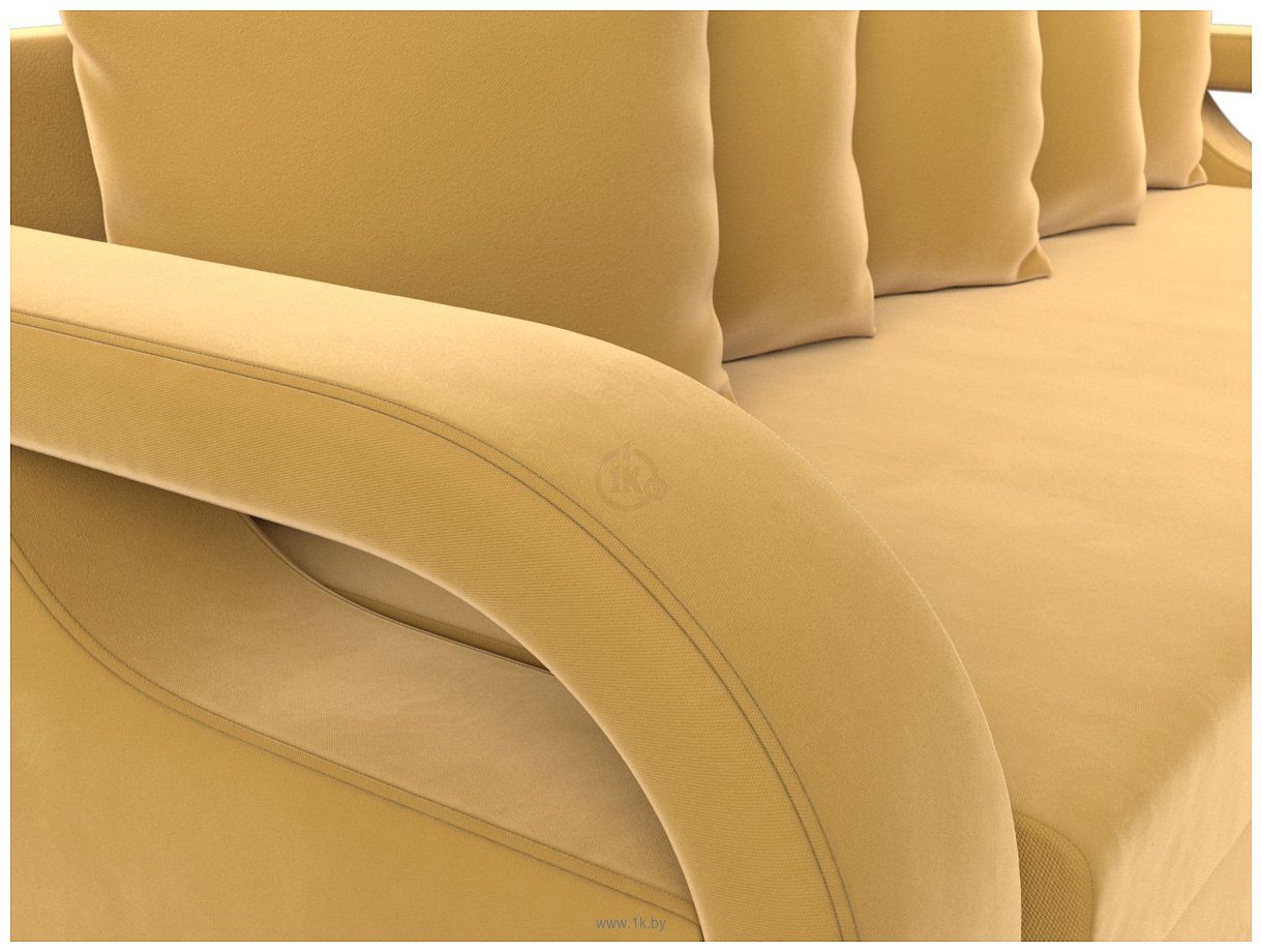 Фотографии Лига диванов Лига-010 117357 (микровельвет желтый)