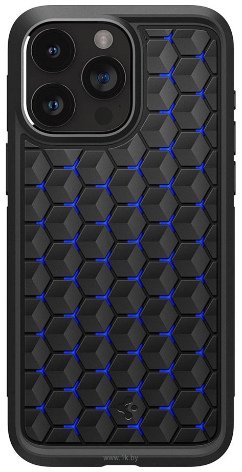 Фотографии Spigen Cryo Armor для iPhone 15 Pro Max ACS06603 (черный/синий)