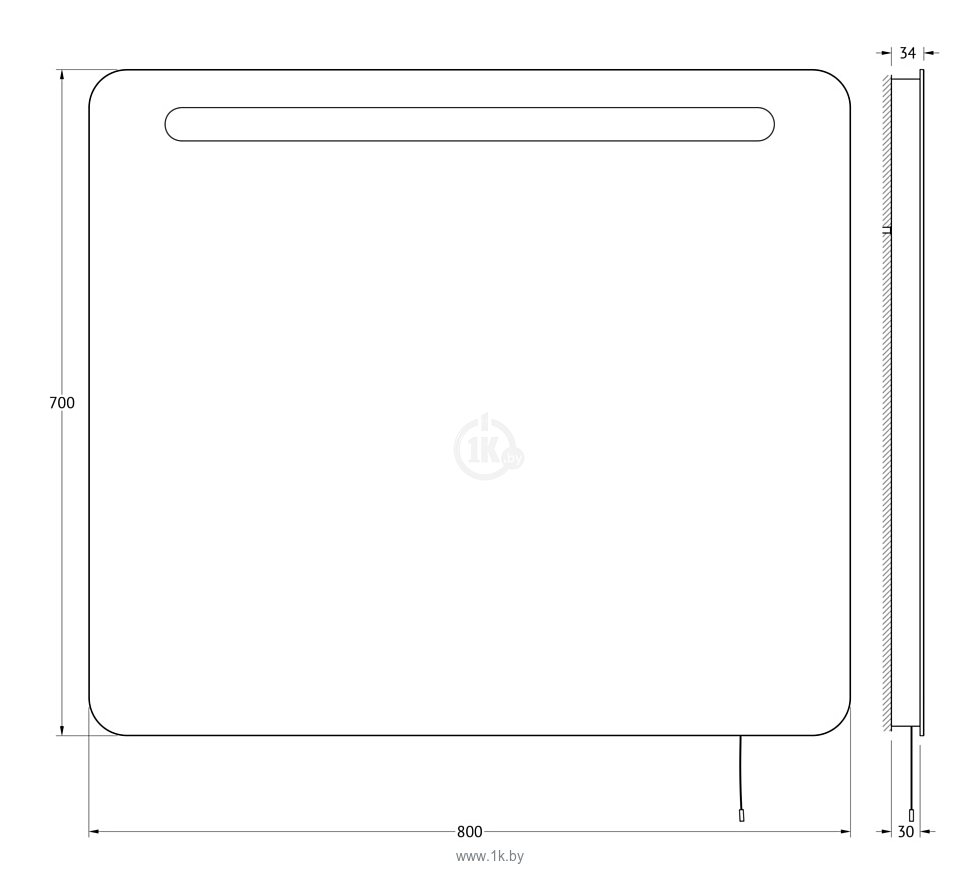 Фотографии Ellux Linea LED 80х70 (LIN-B1 9305)