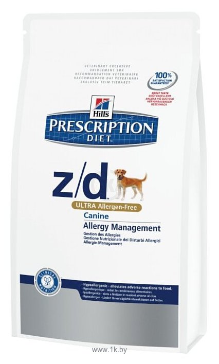 Фотографии Hill's (3 кг) Prescription Diet Z/D Canine Allergy Management dry