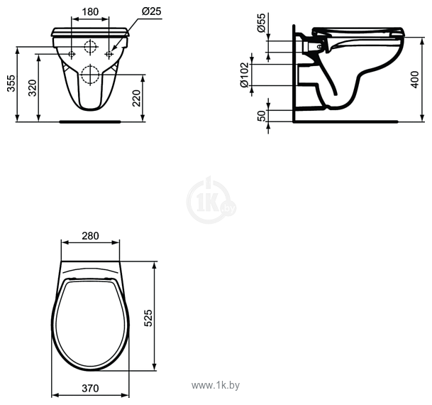 Фотографии Ideal Standard WC-Paket Eurovit Pro K881201