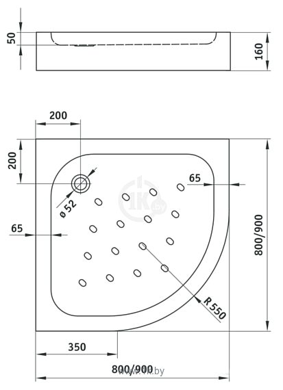 Фотографии Deante Standard New 90x90 KTA 053B