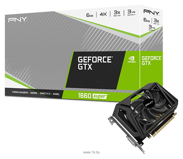 Фотографии PNY GeForce GTX 1660 SUPER Single Fan 6GB (VCG16606SSFPPB)
