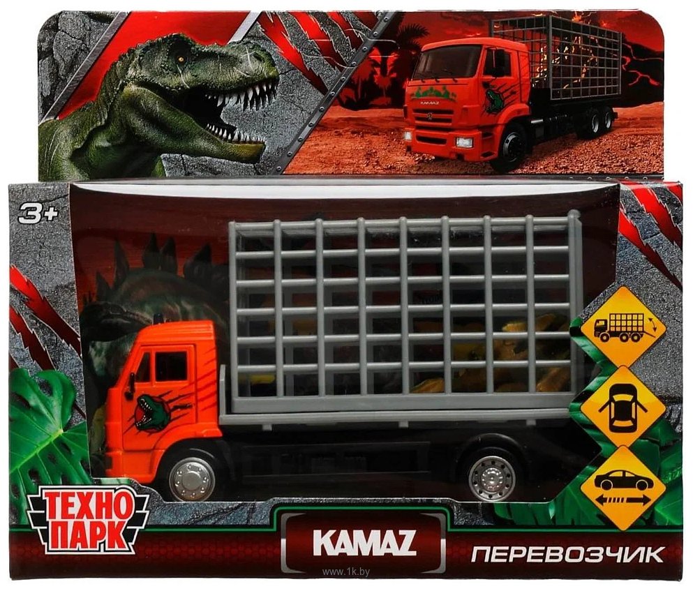 Фотографии Технопарк KAMAZ с динозавром KAMCHE-15DIN-DINO