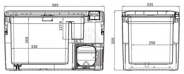 Фотографии Alpicool K25 (с адаптером 220В)