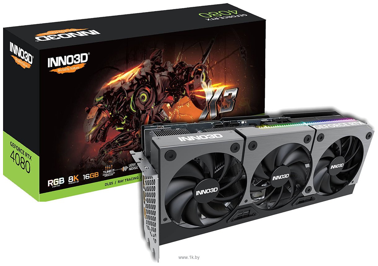 Фотографии INNO3D GeForce RTX 4080 X3 16GB (N40803-166X-187049N)