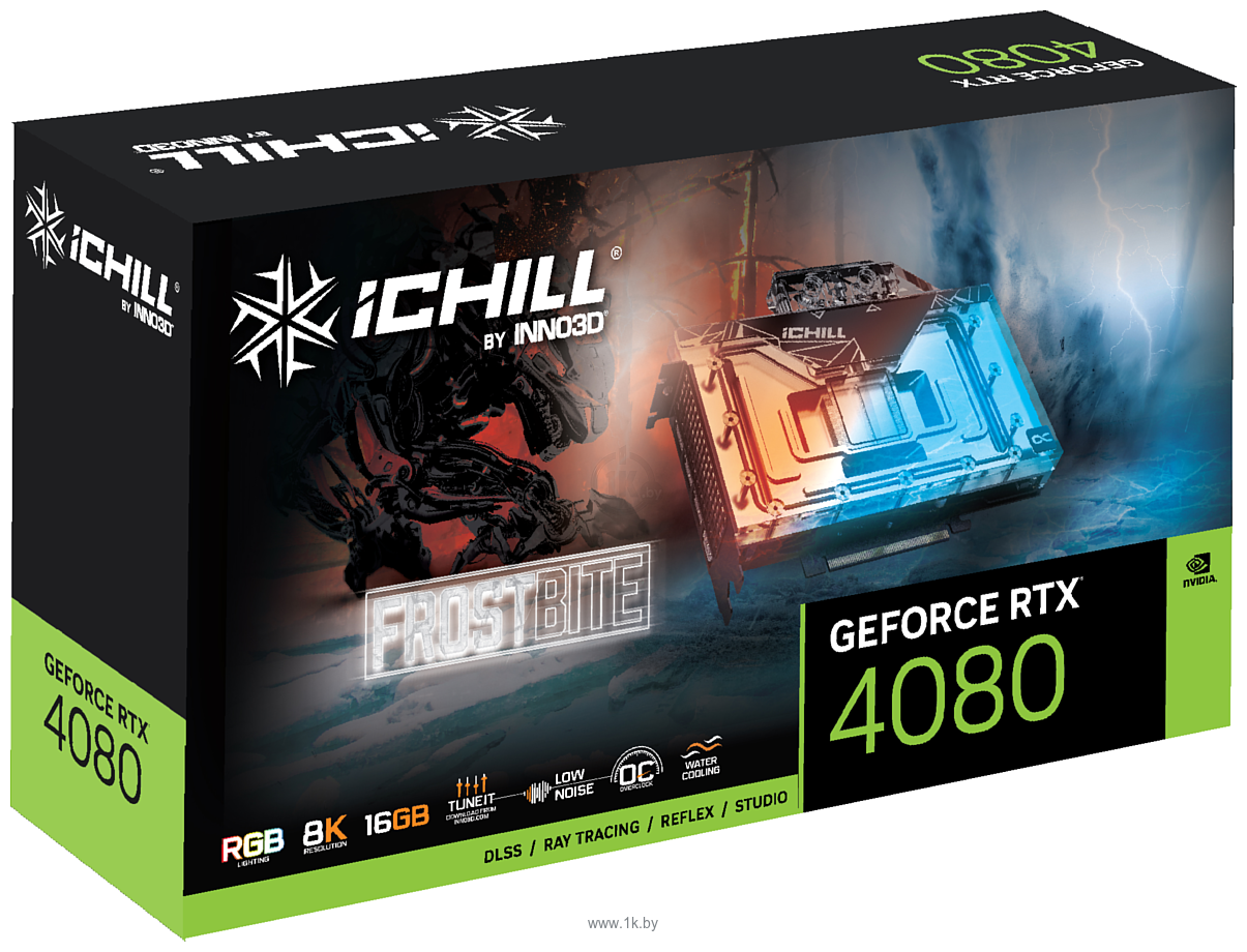 Фотографии INNO3D GeForce RTX 4080 16GB iChill Frostbite (C4080-166XX-1870FB)