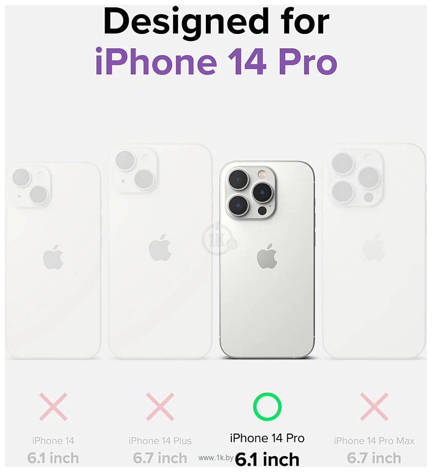 Фотографии Ringke Fusion Bumper для Apple iPhone 14 Pro Clear