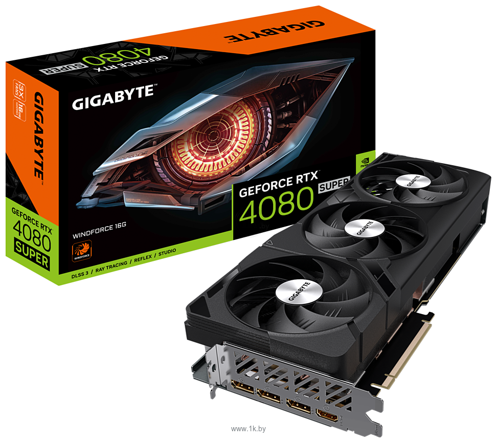 Фотографии Gigabyte GeForce RTX 4080 Super Windforce 16G (GV-N408SWF3-16GD)