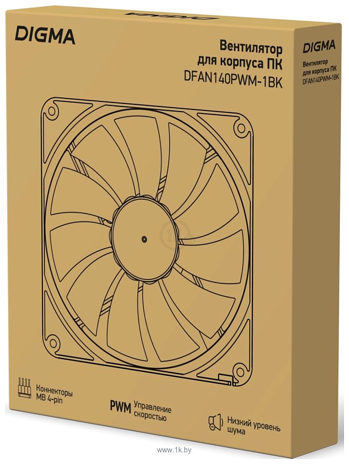 Фотографии Digma DFAN140PWM-1BK