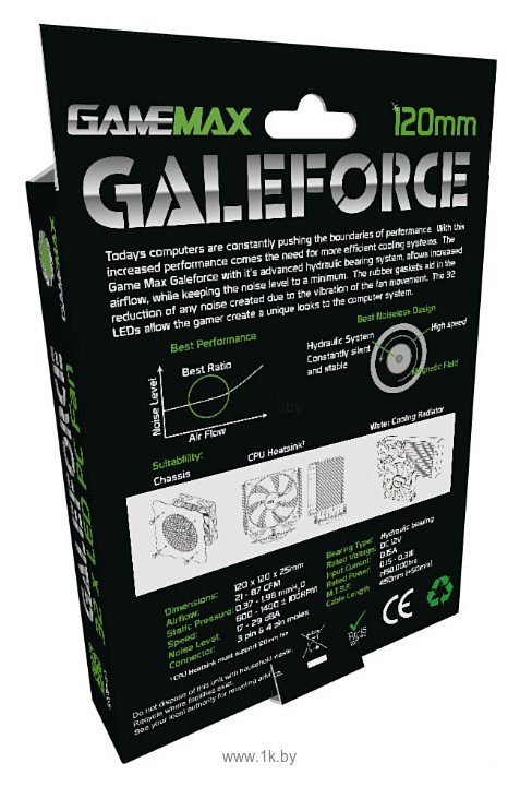 Фотографии GameMax Galeforce 32 x Green LED