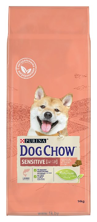 Фотографии DOG CHOW (14 кг) Sensitive с лососем для собак с чувствительным пищеварением