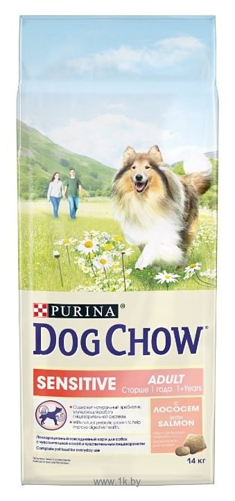 Фотографии DOG CHOW (14 кг) Sensitive с лососем для собак с чувствительным пищеварением