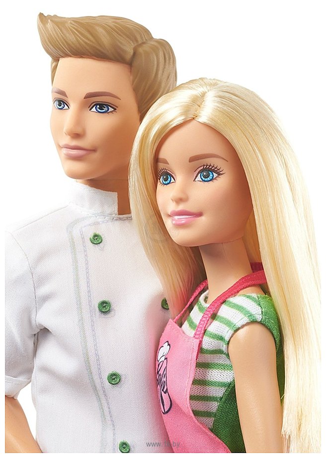 Фотографии Barbie Ken and Barbie Doll Playset Cafe Chef FHP64