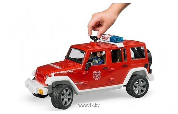 Фотографии Bruder Jeep Wrangler Unlimited Rubicon fire department 02528