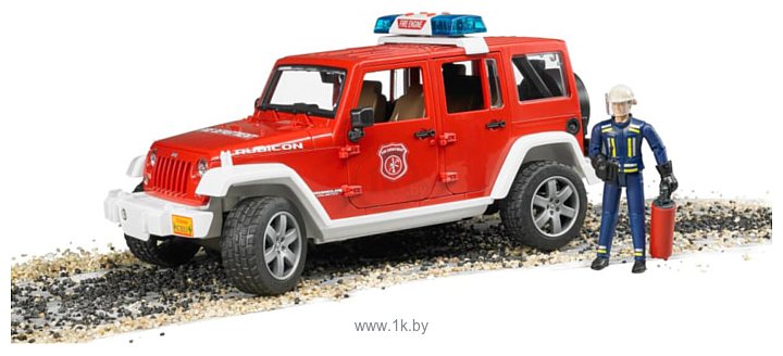 Фотографии Bruder Jeep Wrangler Unlimited Rubicon fire department 02528