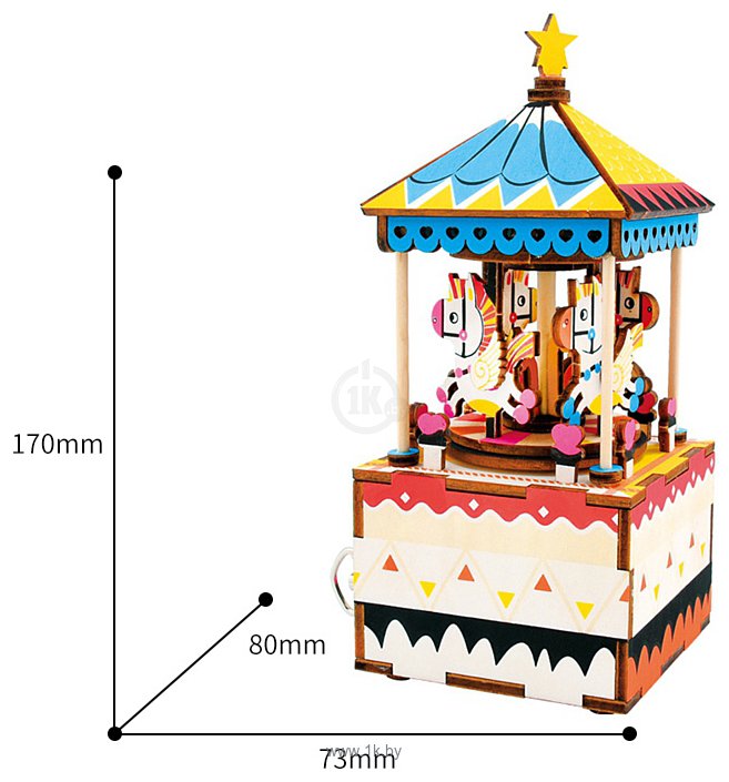 Фотографии Robotime Карусель (AM304)