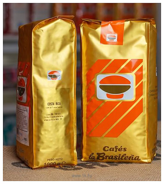 Фотографии Cafes la Brasilena Коста-Рика (Costa Rica) в зернах 1000 г