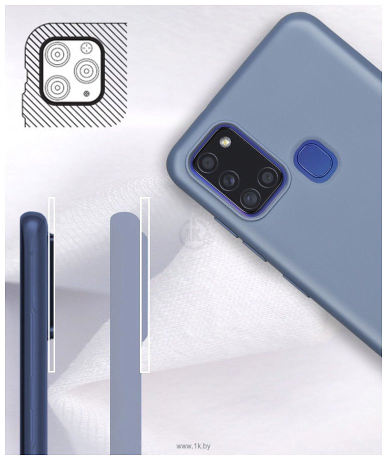 Фотографии VOLARE ROSSO Charm для Samsung Galaxy A21s (серо-синий)