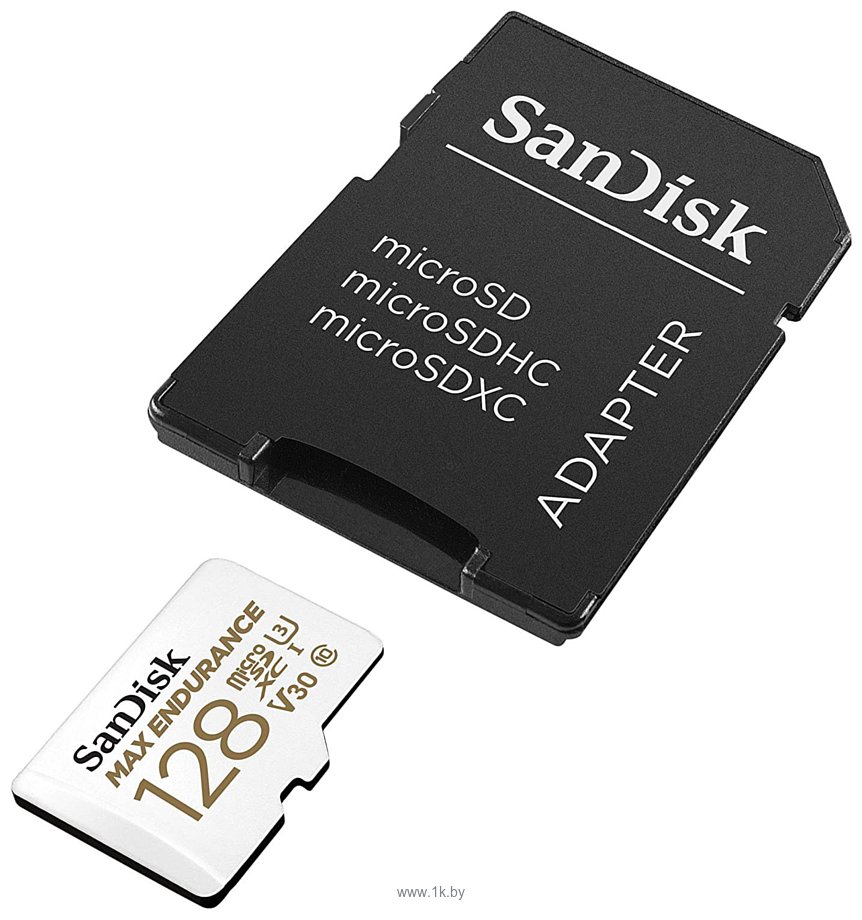 Фотографии SanDisk microSDXC SDSQQVR-128G-GN6IA 128GB (с адаптером)