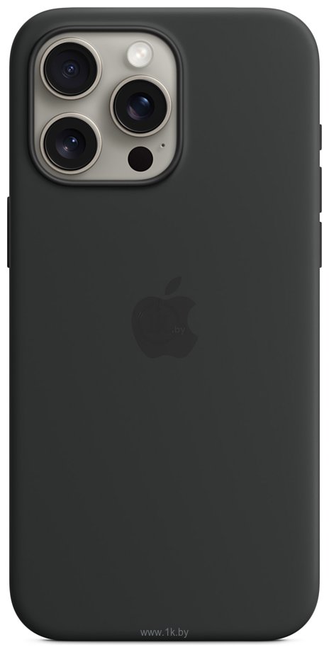 Фотографии Apple MagSafe Silicone Case для iPhone 15 Pro Max (черный)
