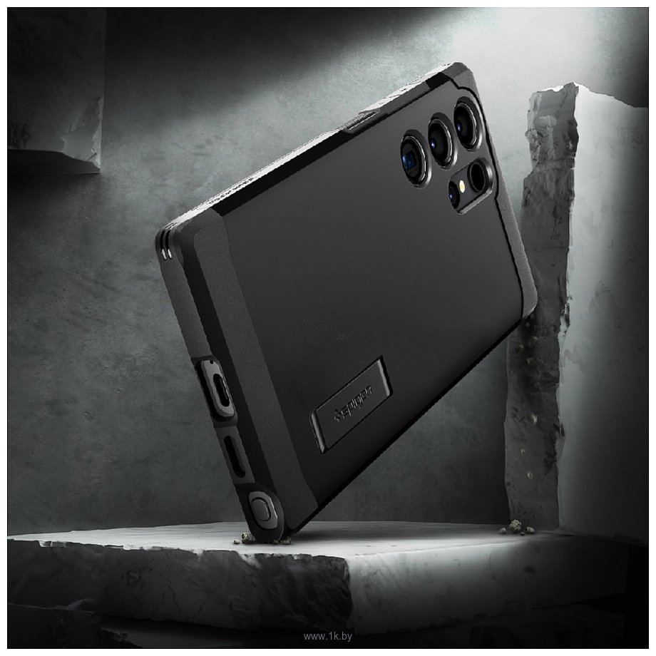 Фотографии Spigen Tough Armor для Galaxy S24 Ultra ACS07300 (черный)