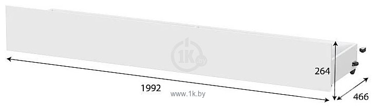 Фотографии NN мебель Токио Ящик для кровати 80x190 00-00106122 (белый текстурный)