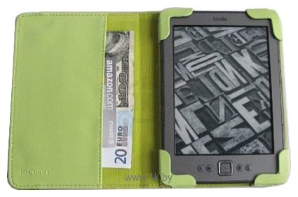 Фотографии iPearl mCover leather case for Amazon Kindle 4th Gen Green