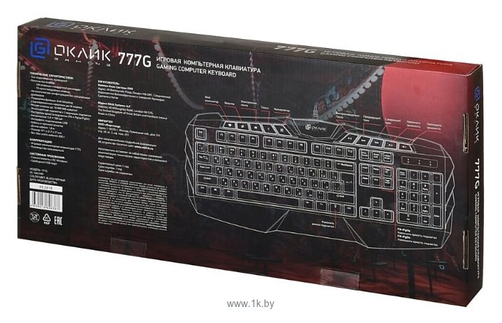 Фотографии Oklick 777G PSYCHO Multimedia Keyboard black USB