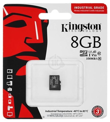 Фотографии Kingston Industrial microSDHC SDCIT2/8GBSP 8GB