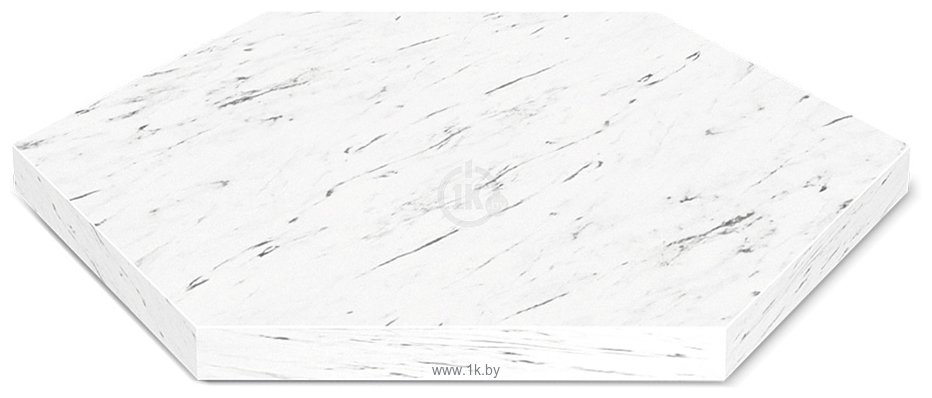 Фотографии Sheffilton SHT-TU37/ТТ20 60 ЛДСП (черный муар/мрамор каррара белый)