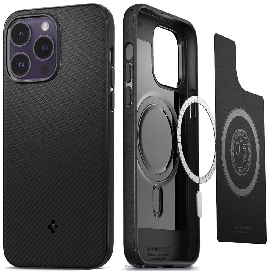 Фотографии Spigen Mag Armor (MagFit) для iPhone 14 Pro Max ACS04844 (черный)