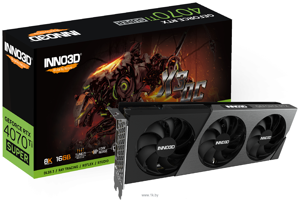 Фотографии Inno3D GeForce RTX 4070 Ti Super X3 OC (N407TS3-166XX-186158N)