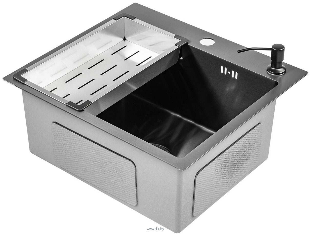 Фотографии Saniteco 5045 Nano + смеситель Spike (с сифоном, дозатором и коландером) Фотографии Saniteco 5045 Nano + смеситель Spike (с сифоном, дозатором и коландером)