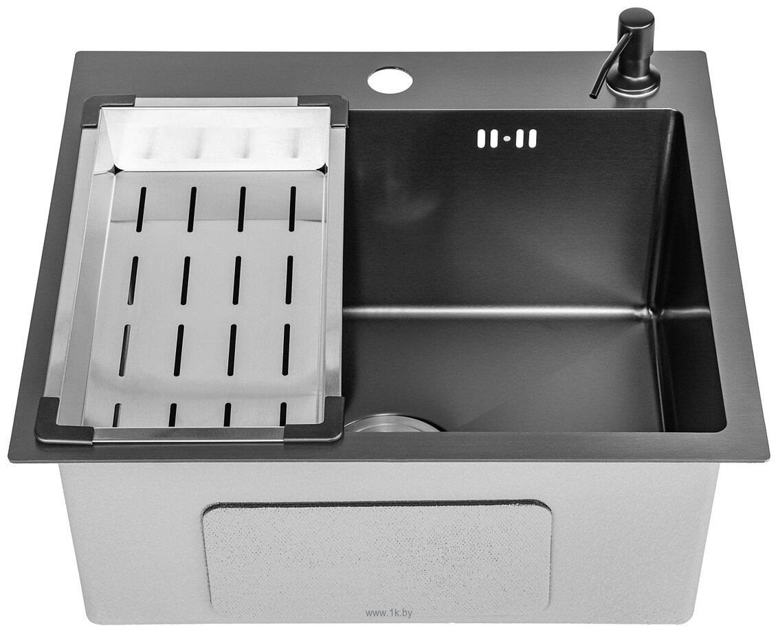 Фотографии Saniteco 5045 Nano + смеситель Spike (с сифоном, дозатором и коландером) Фотографии Saniteco 5045 Nano + смеситель Spike (с сифоном, дозатором и коландером)