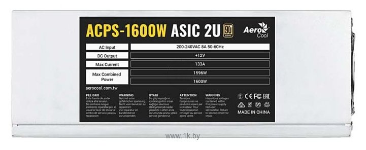 Фотографии AeroCool ACPS-1600W ASIC 2U 1600W