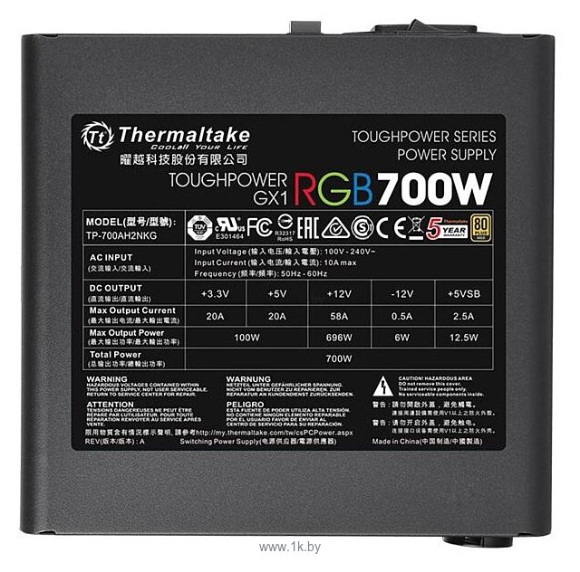 Фотографии Thermaltake Toughpower GX1 RGB 700W