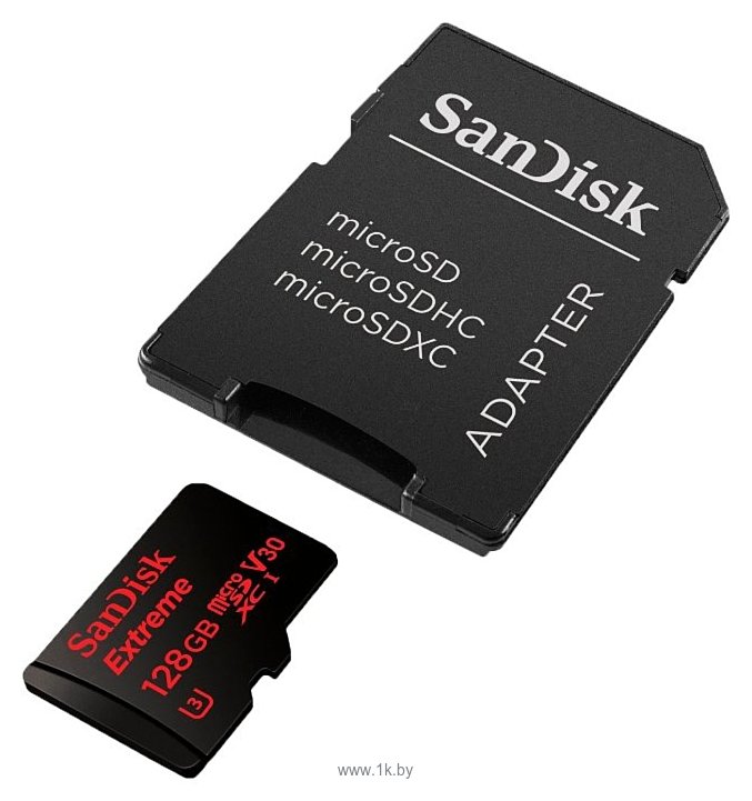 Фотографии SanDisk Extreme microSDXC Class 10 UHS Class 3 V30 90MB/s 128GB