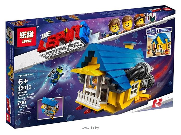 Фотографии Lepin The LEPIN Bricks 2 45010 Дом мечты — Спасательная ракета Эммета