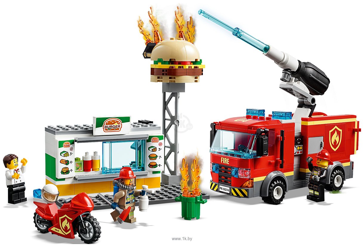 Фотографии LEGO City 60214 Пожар в бургер-кафе