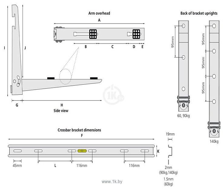 Фотографии Aspen Pumps Split Bracket 60 кг