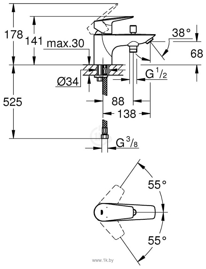 Фотографии Grohe Bauedge 23562001