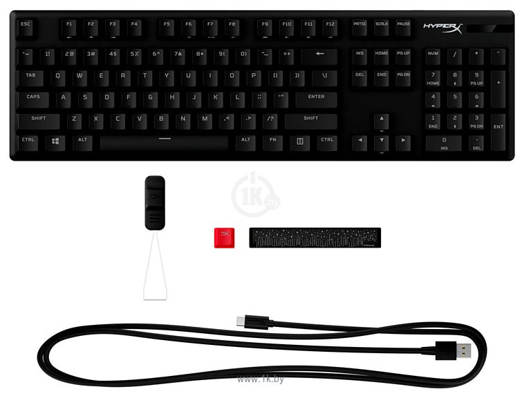 Фотографии HyperX Alloy Origins PBT HyperX Red (без кириллицы)