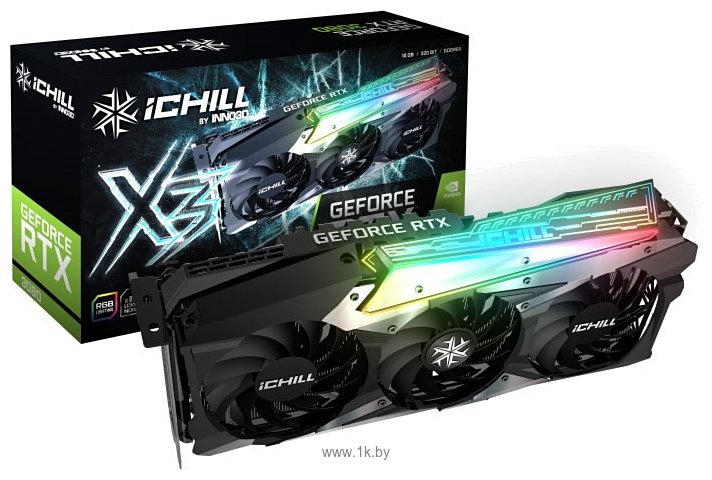 Фотографии INNO3D GeForce RTX 3080 iChill X3 LHR 10GB (C30803-106XX-1810VA37H)