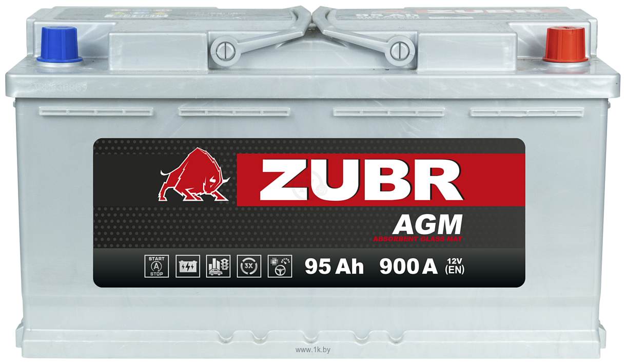 Фотографии Zubr AGM R+ Турция (95Ah)